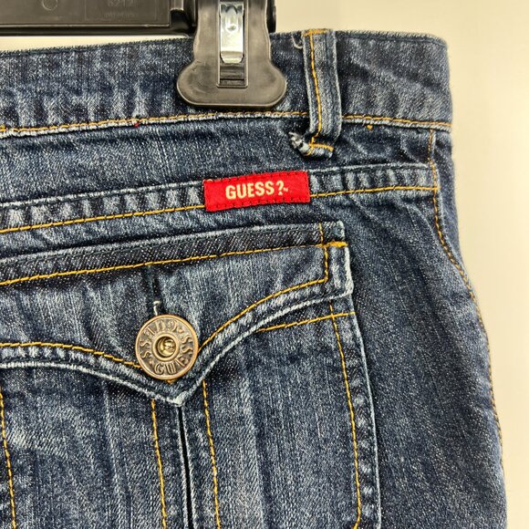 Vintage Y2K Guess Jeans Capri Cuffed Jeans Women's 29 - Picture 5 of 6